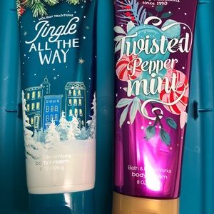 Two bath and body works hand creams